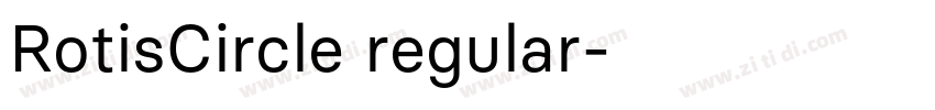 RotisCircle regular字体转换